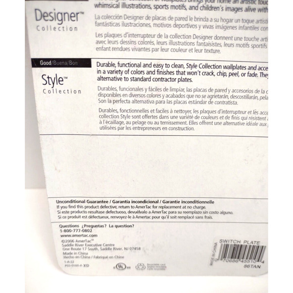 Amerelle Sophia Single Toggle Cast Metal Switch Plate in Antique Nickel - 86TAN - Picture 5 of 5